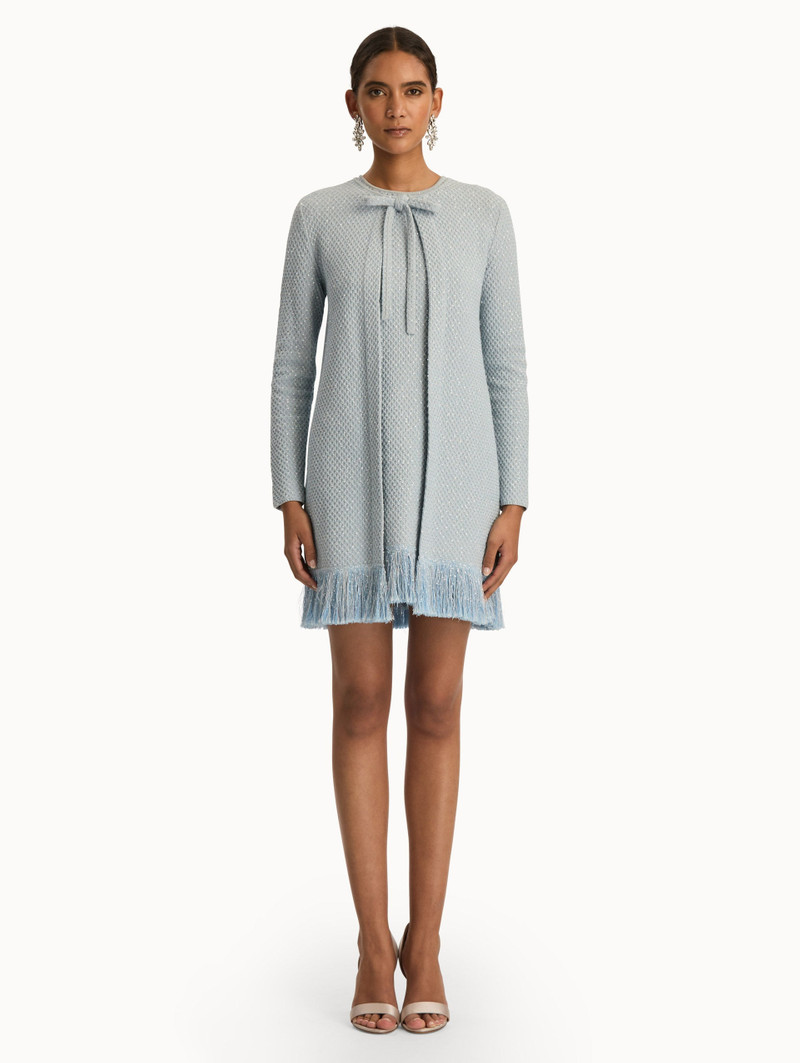Oscar de la Renta SEQUIN TWEED FRINGE JACKET outlook