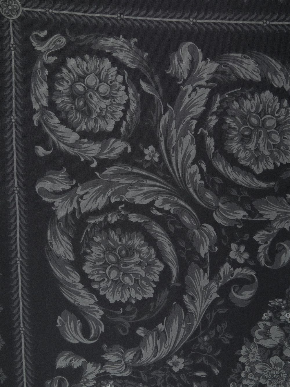 Barocco-print silk scarf - 2