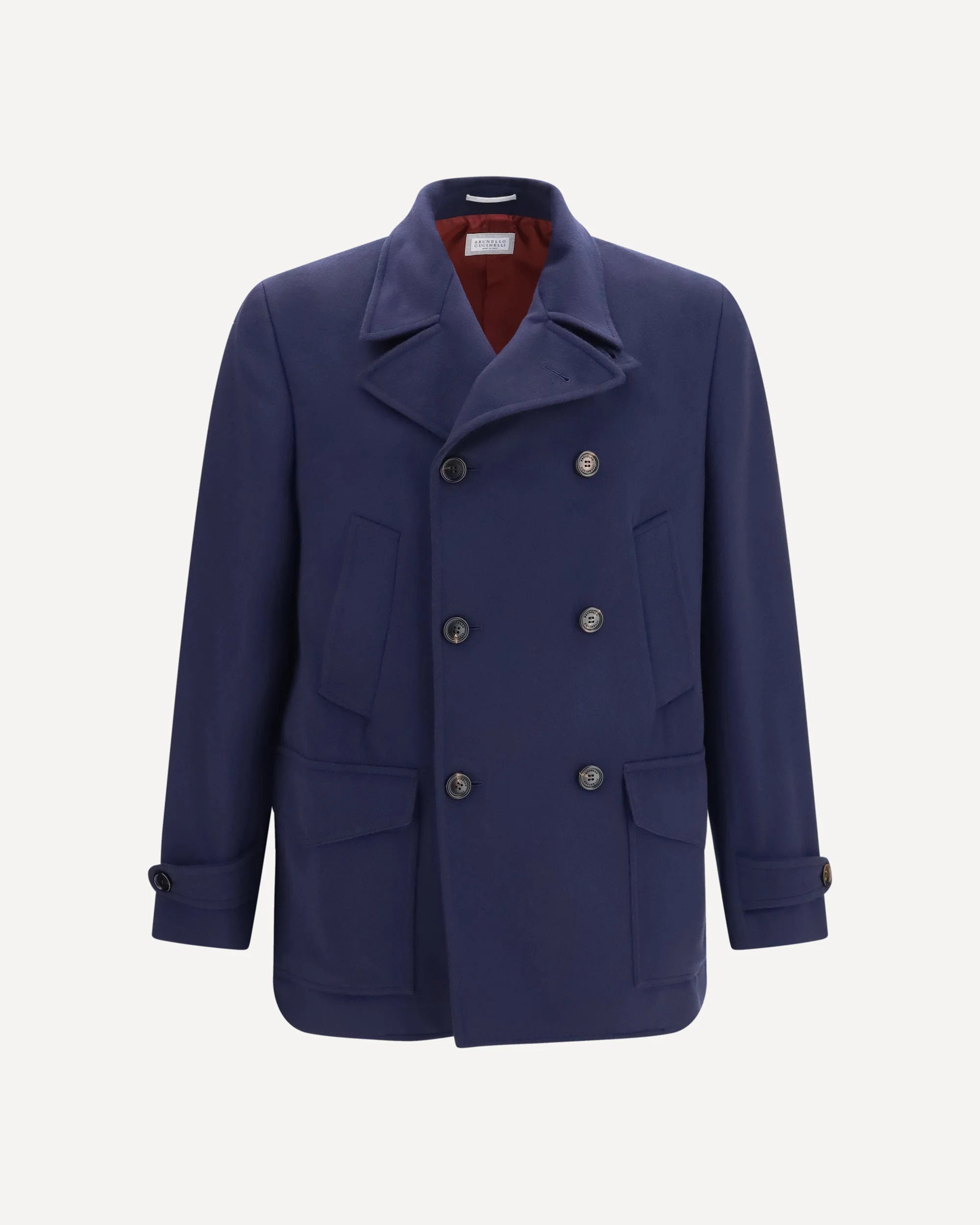 Double-breasted wool Coat - 1