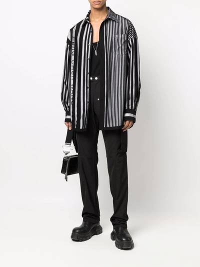 FENG CHEN WANG striped long-sleeve shirt outlook