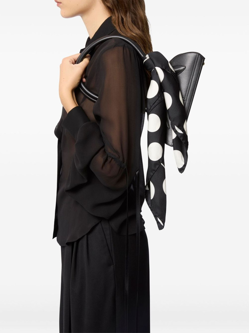 NINA RICCI polka-dot silk scarf outlook