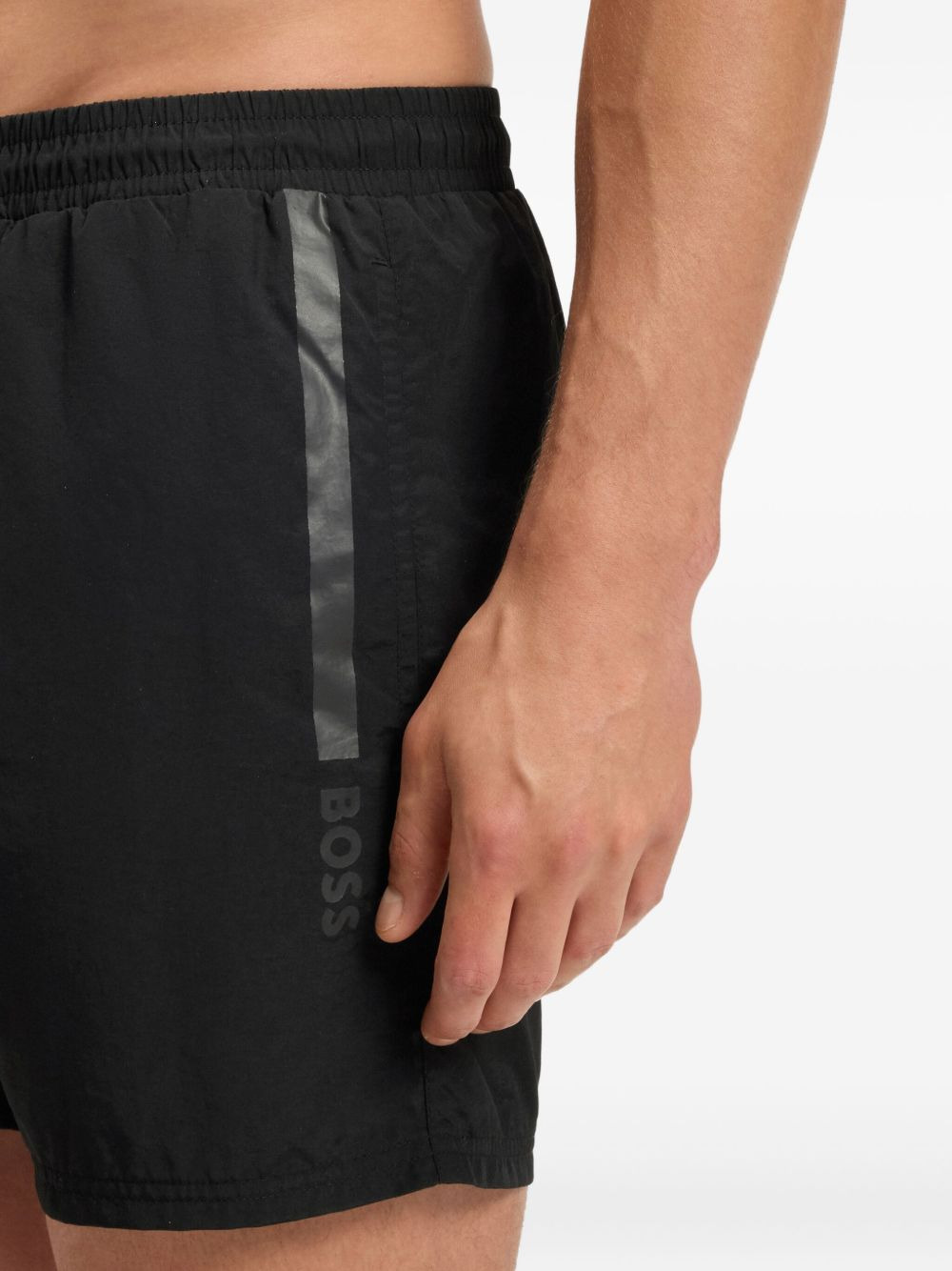 side-stripe swim shorts - 2