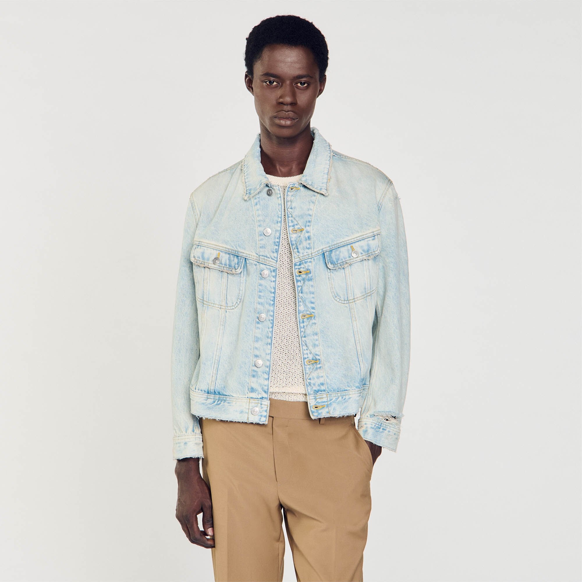 FADED DENIM JACKET - 5