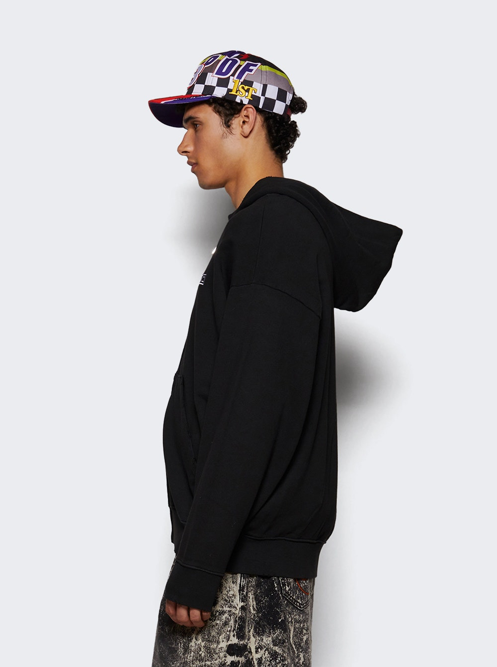 Routine Zip Hoodie Faded Black - 3