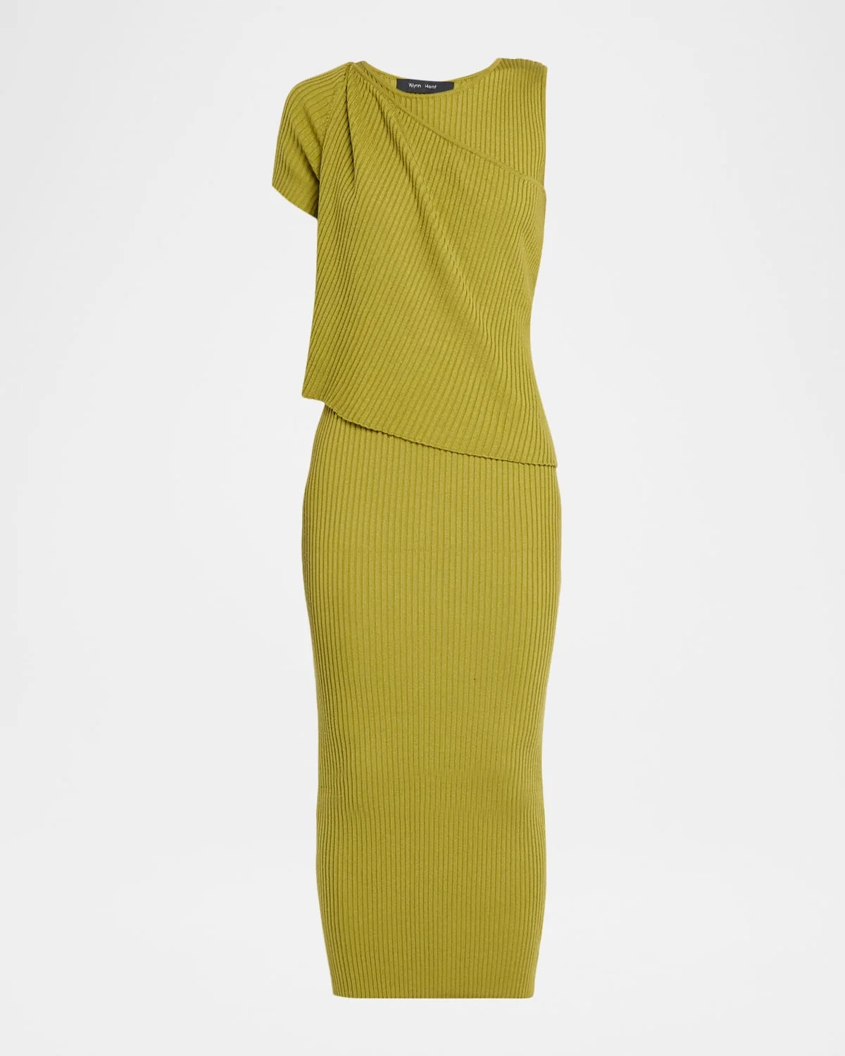 Shrug Rib-Knit Midi Dress - 1