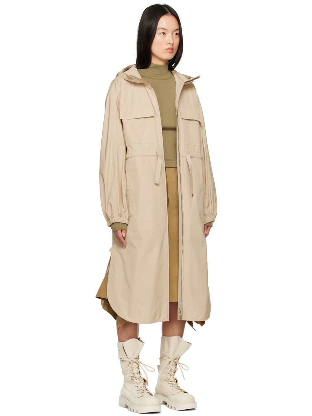 Beige Peronne Long Coat - 2