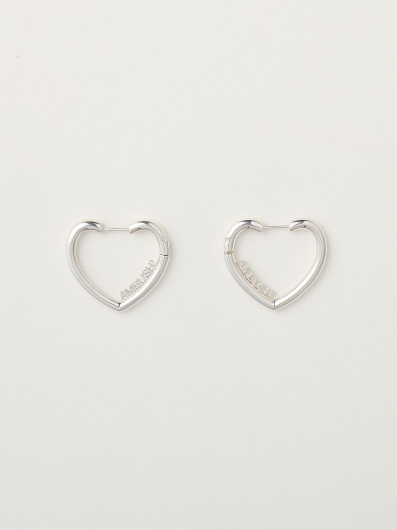 MINI HEART HOOP EARRINGS 1