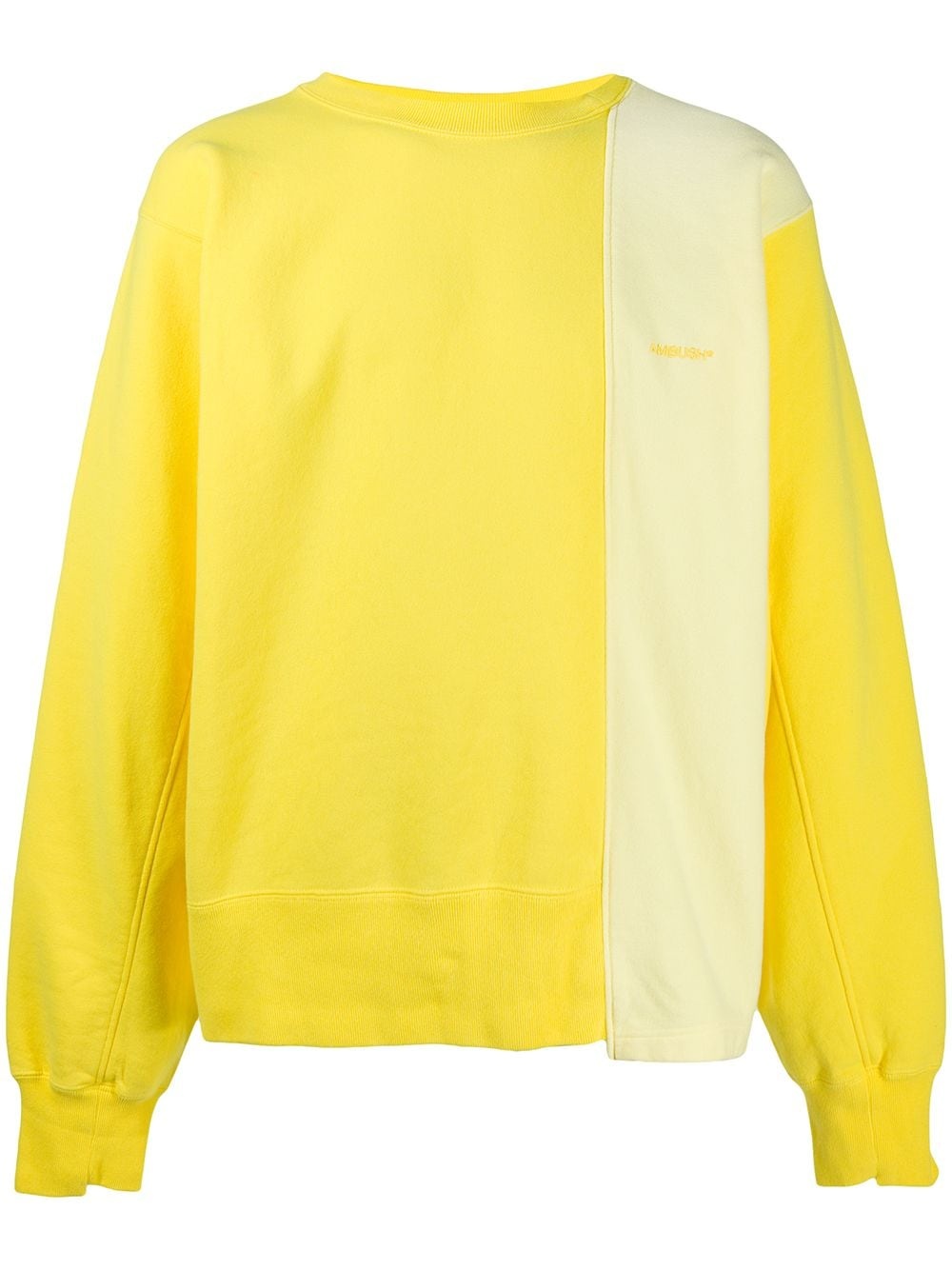 contrast-panel sweatshirt - 1