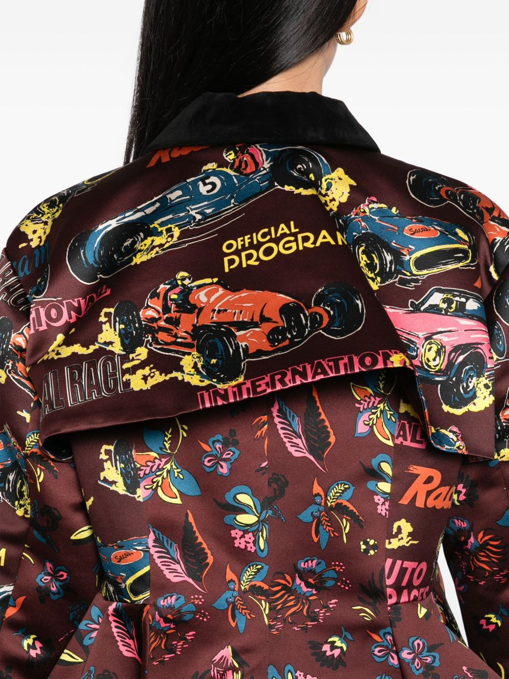 tropical-print jacket - 5