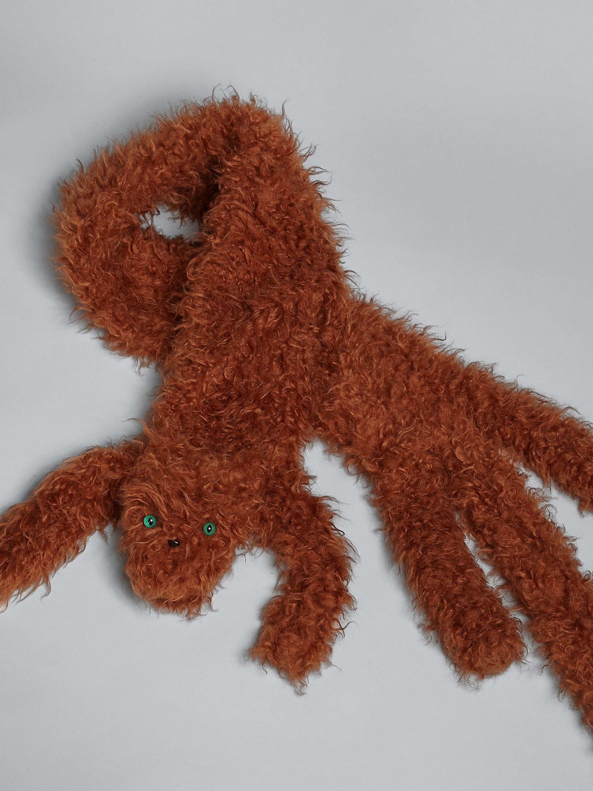 BROWN PLUSH SCARF - 3
