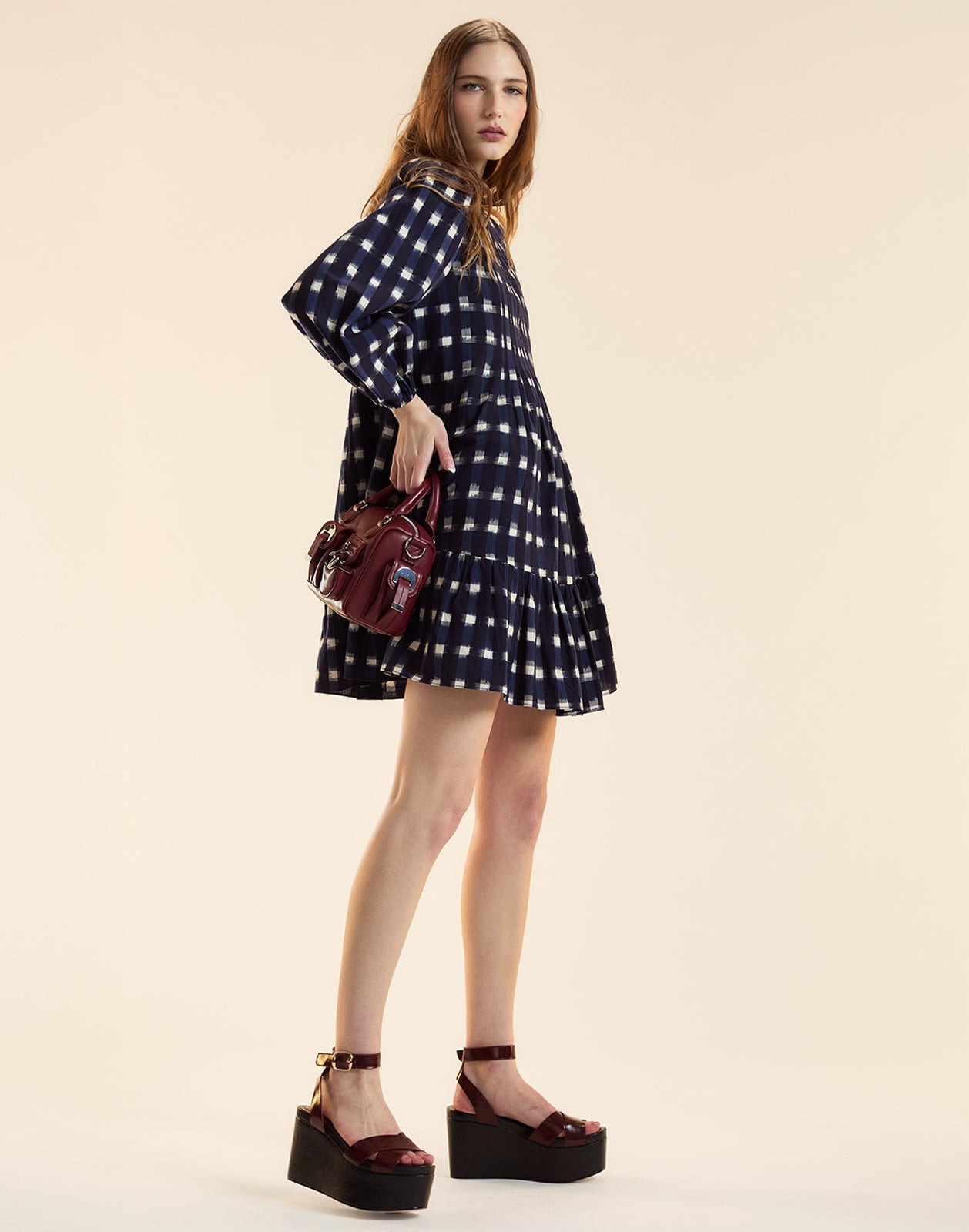 Ingrid Pintuck Mini Dress - 3