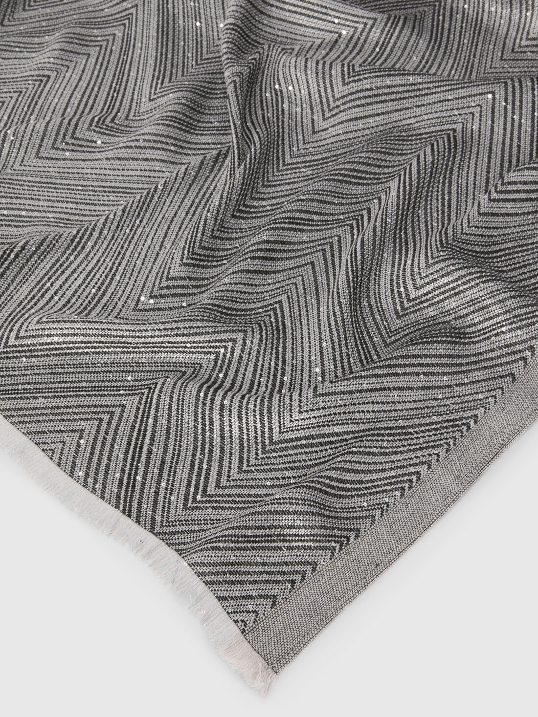 Viscose blend stole with sequins - 2