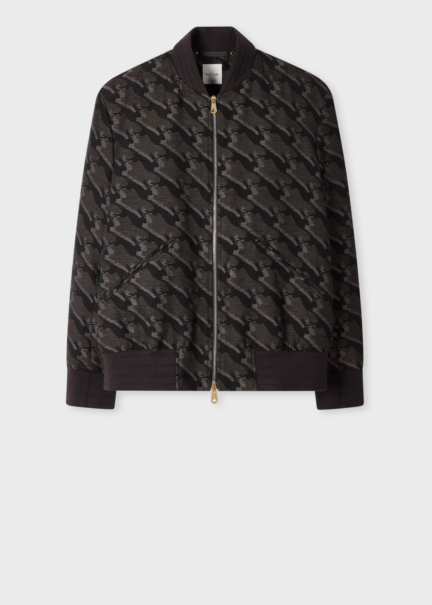 'Rabbit' Jacquard Bomber Jacket - 1