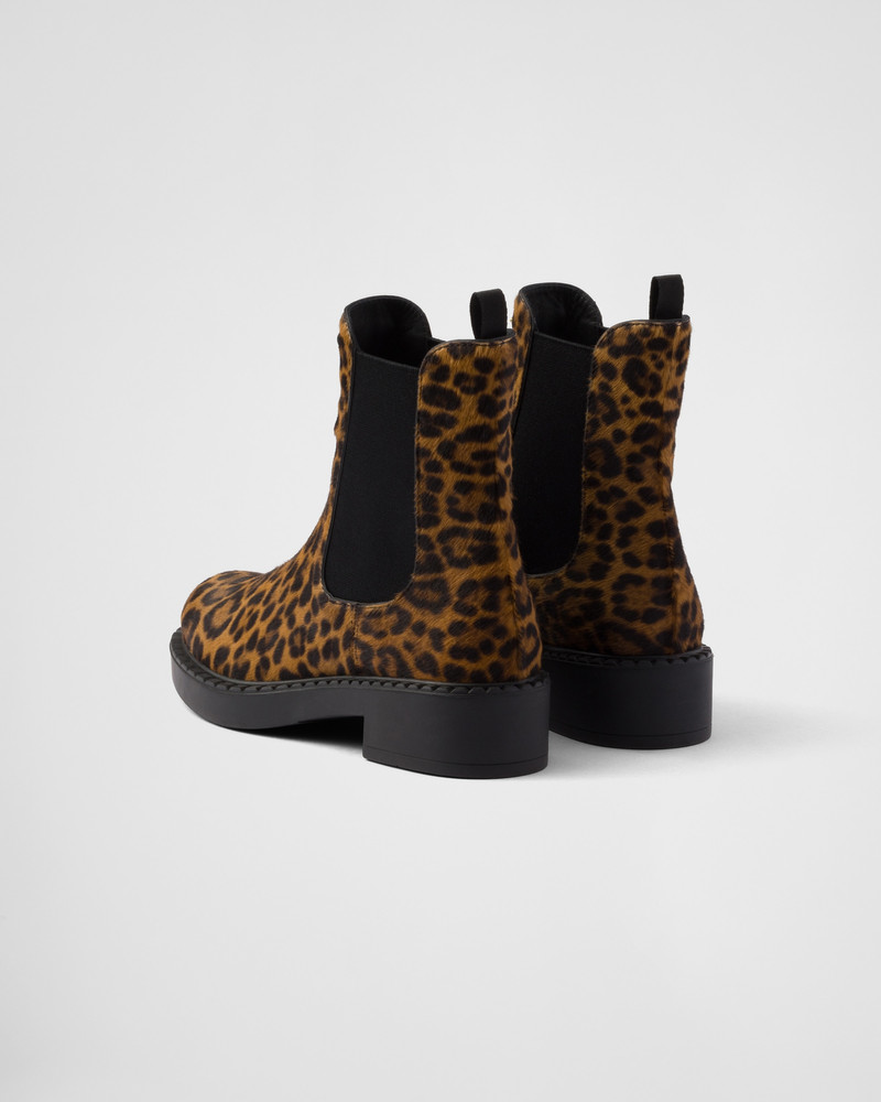 Printed leather Chelsea boots 5