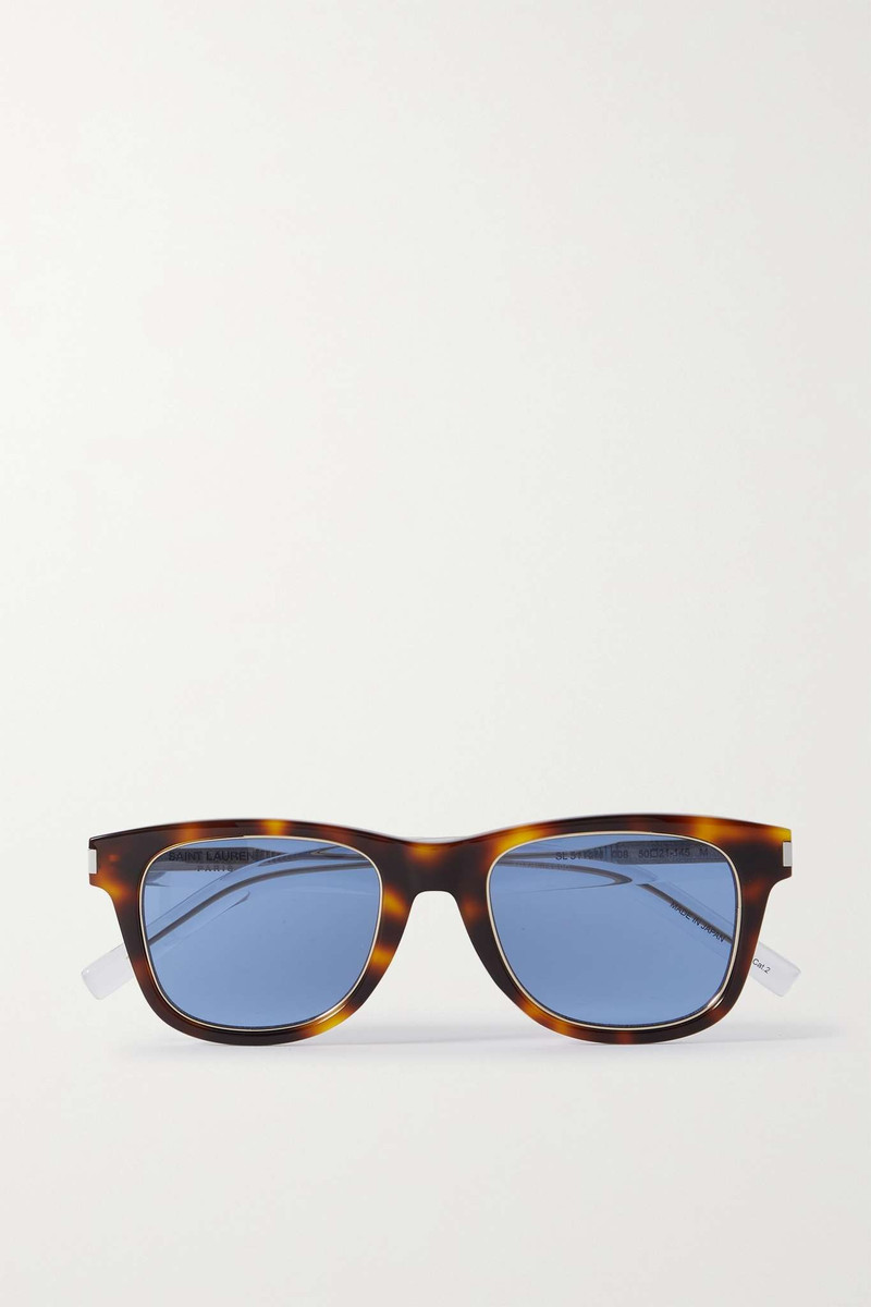 D-frame tortoiseshell acetate sunglasses - 1