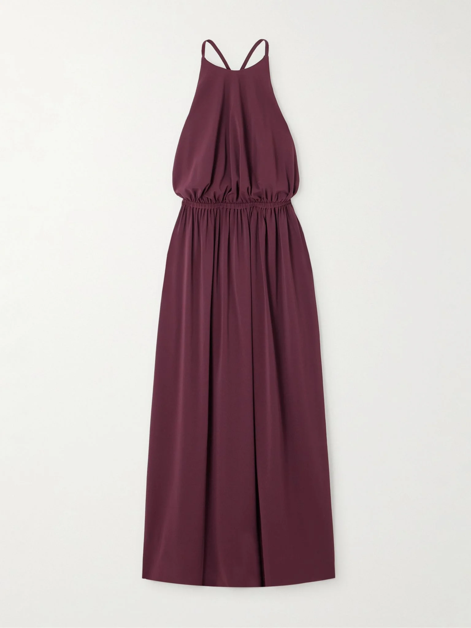 Ines jersey midi dress Burgundy - 1