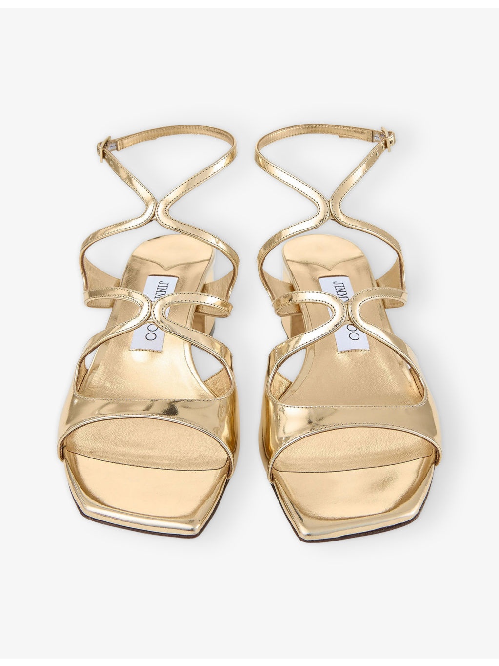 Azilia 45 Metallic-Leather Heeled Sandals - 2