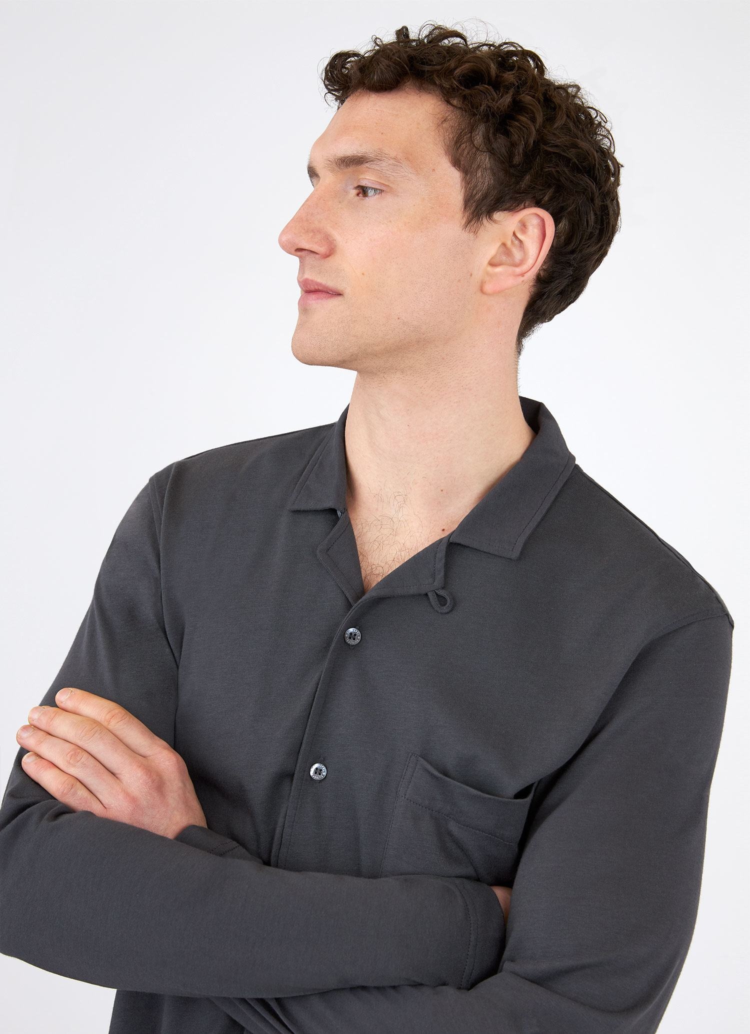 Cotton Modal Pyjama Shirt - 5