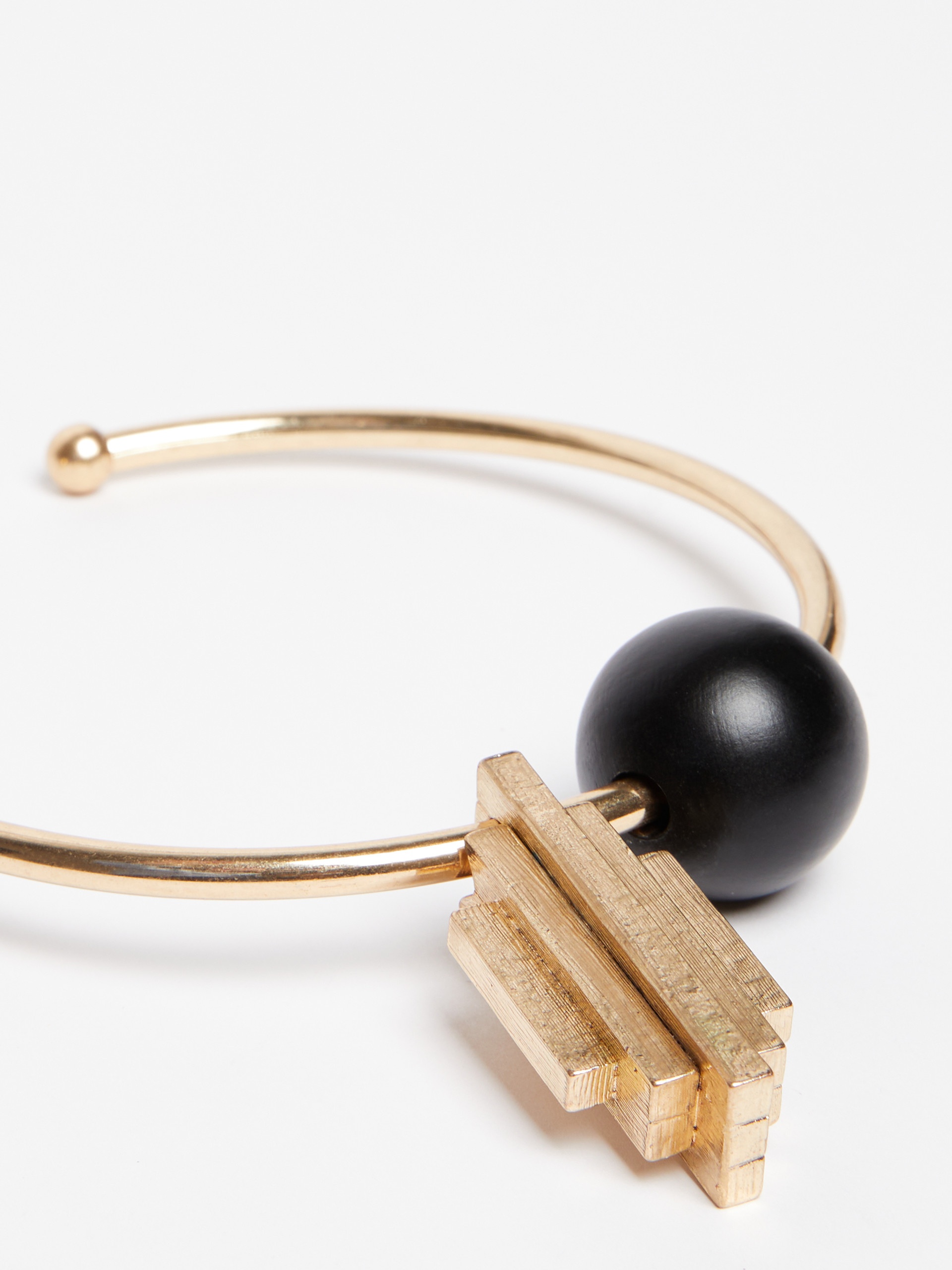 DAMARA Dune necklace in metal and wood - 2