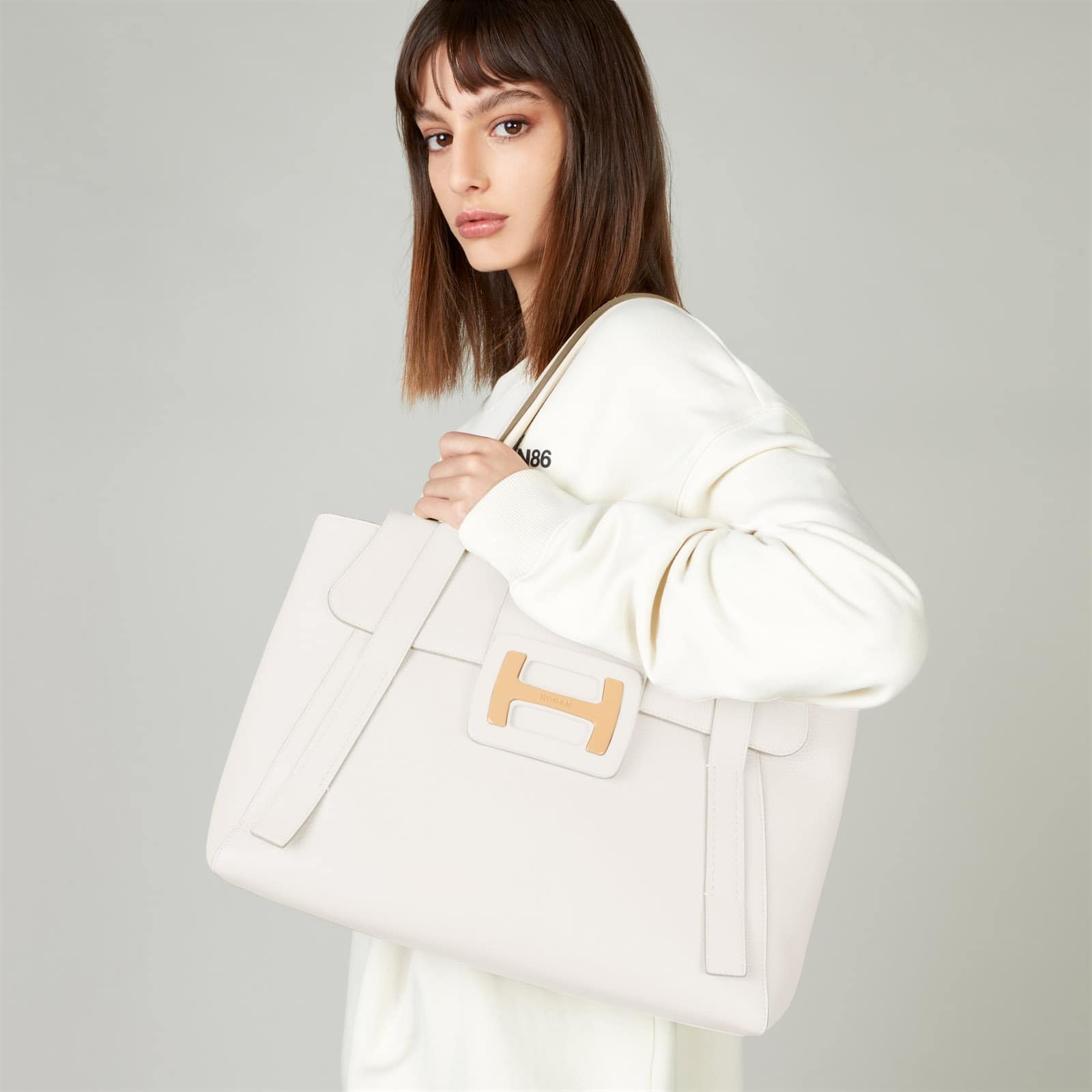 Hogan H-Bag Shopping Ivory - 4