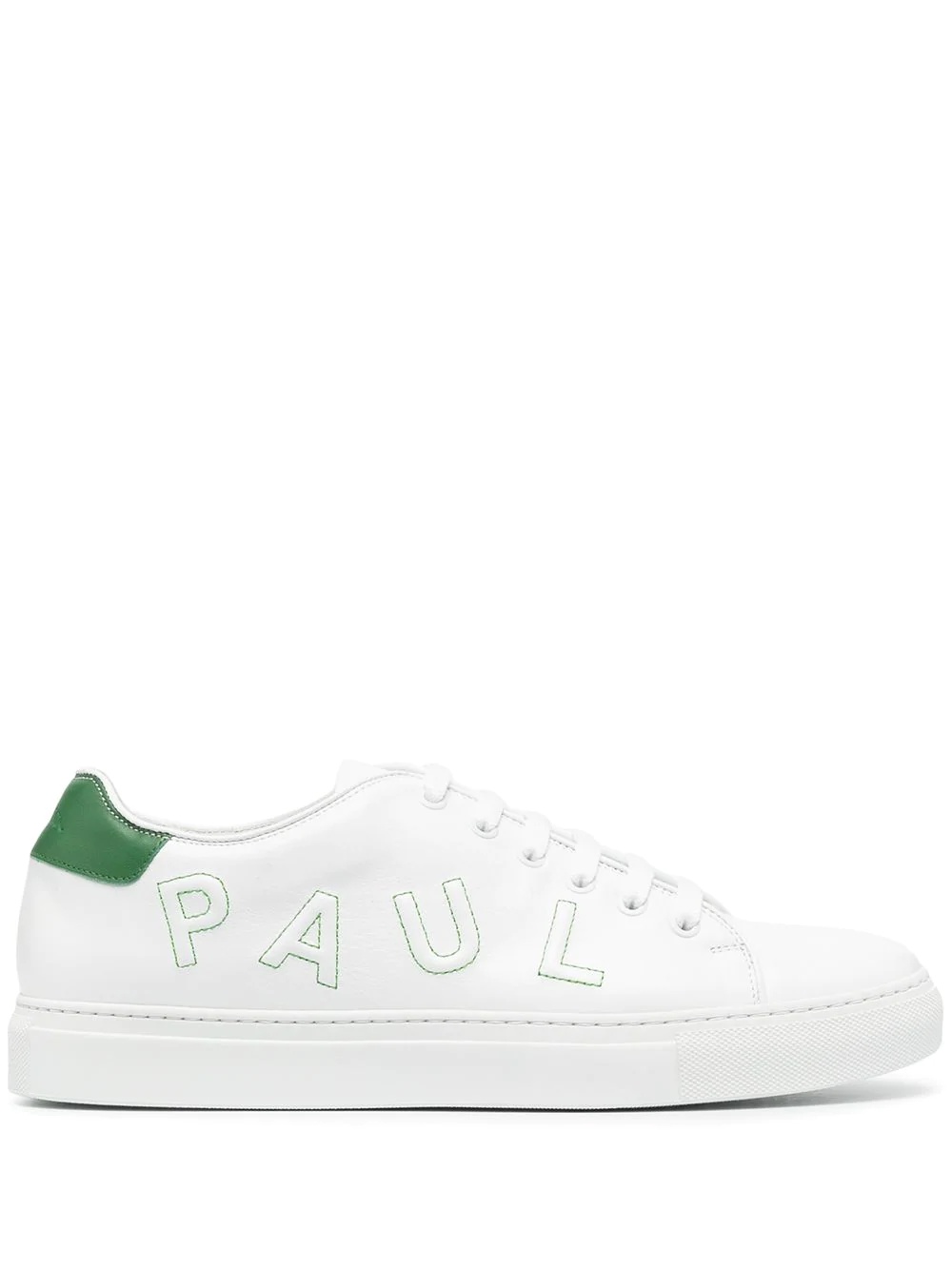 logo patch lace-up trainers - 1