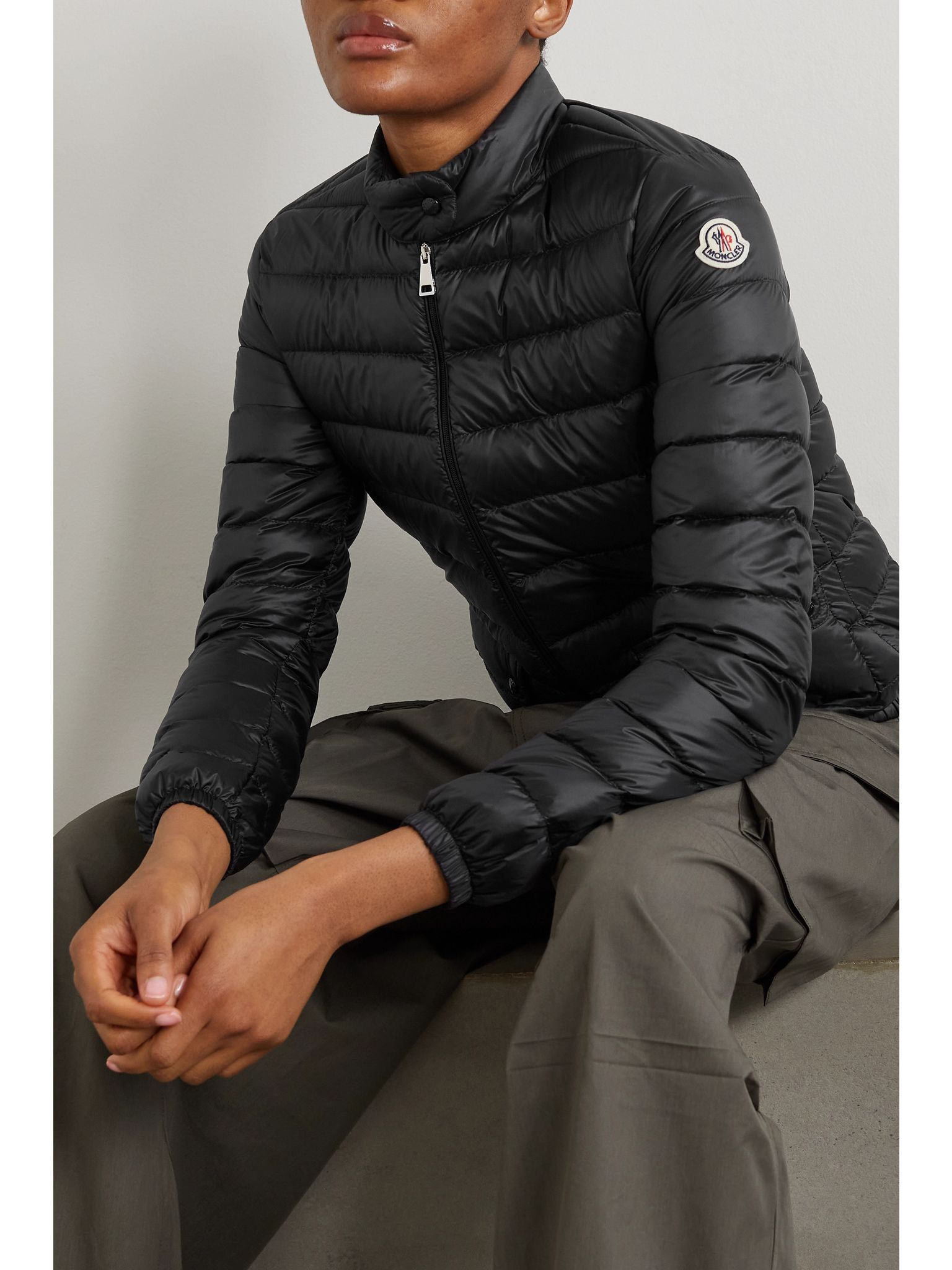 Lans quilted padded shell down jacket Black - 3