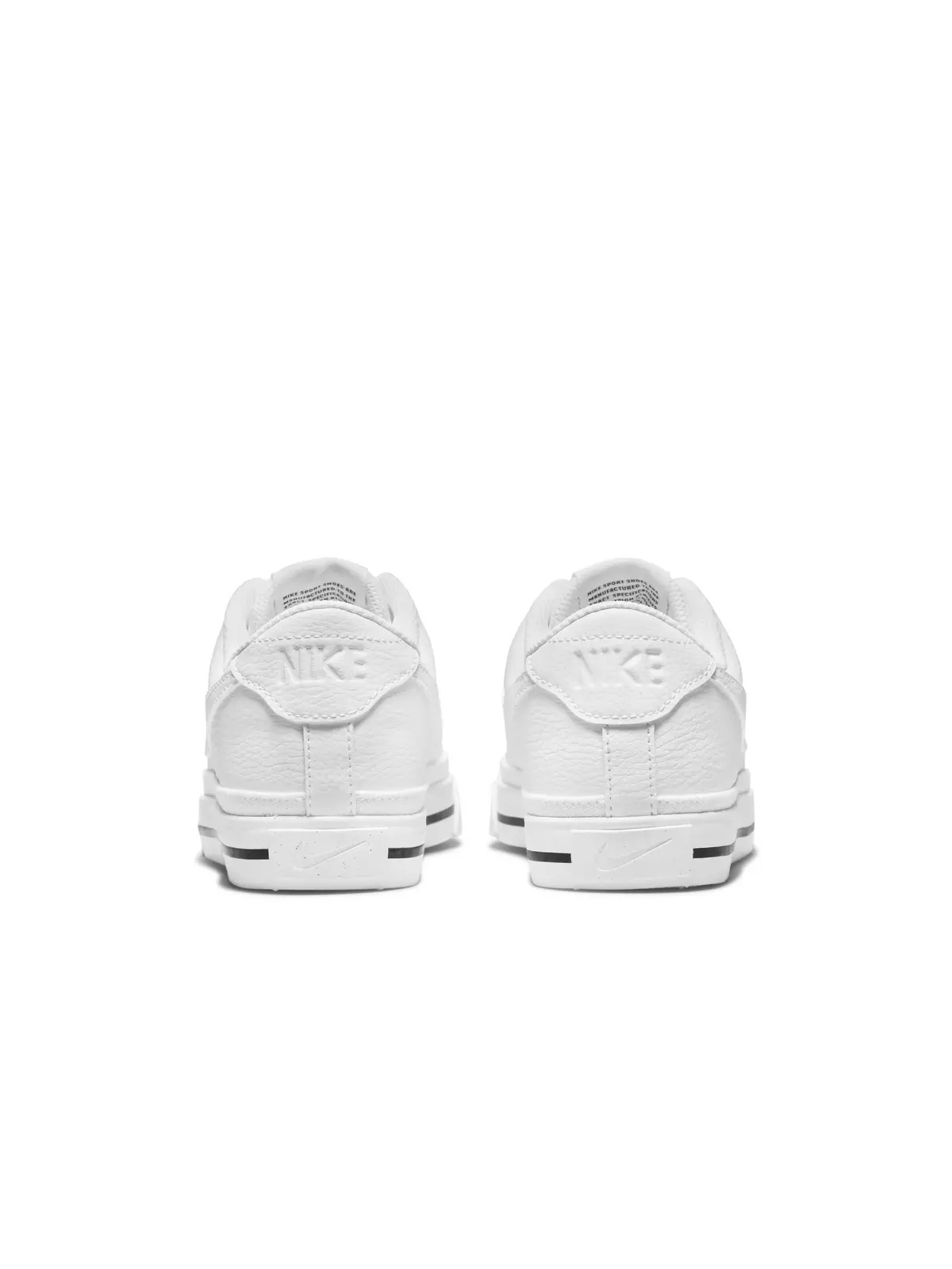Court Legacy Next Nature "White/White/Black/Volt" Women's Shoe - 5