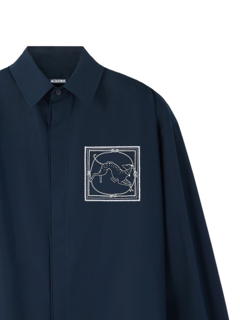 JACQUEMUS The Simon long-sleeve shirt outlook