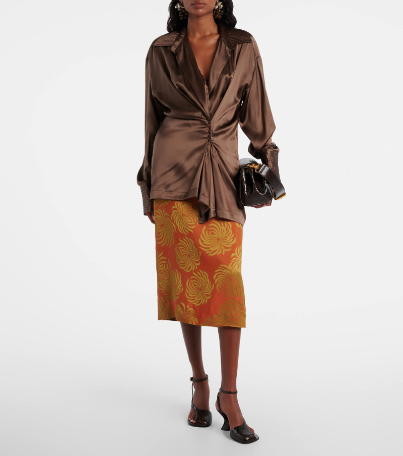 Dries Van Noten Printed midi skirt outlook