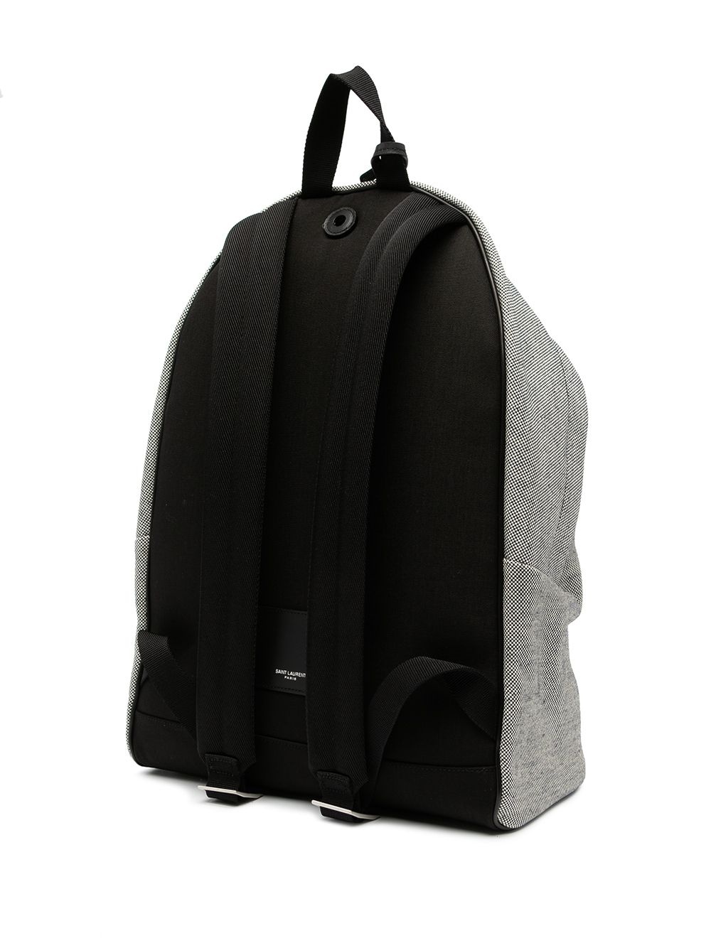 check-pattern cotton  backpack - 3