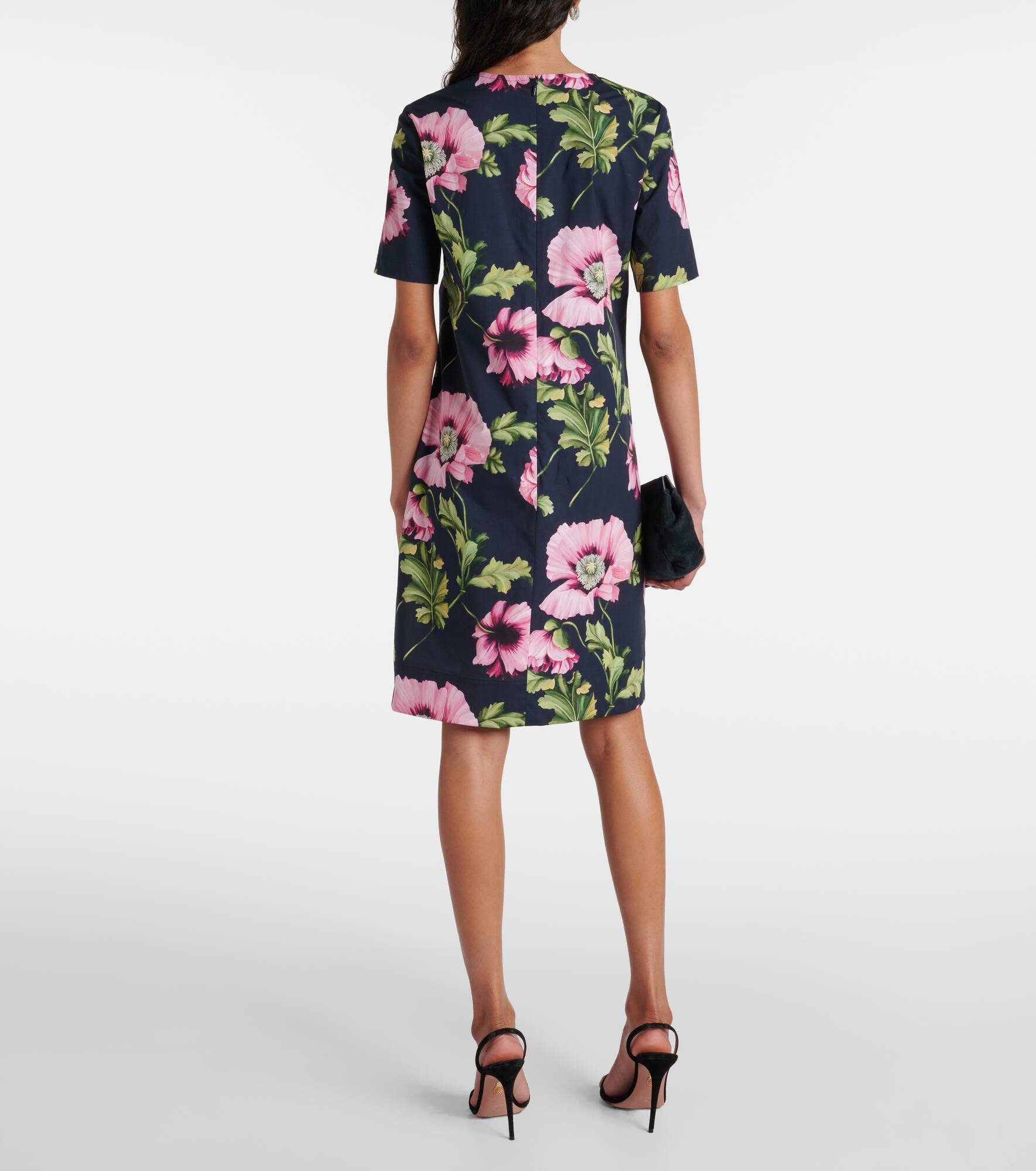 Floral cotton-blend minidress - 3