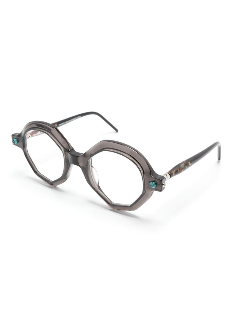 Kuboraum P18 geometric-frame glasses outlook