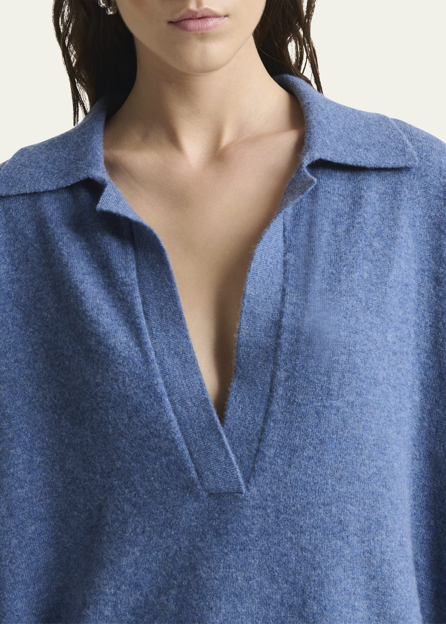 Zaq Cashmere Oversized Polo Sweater - 5