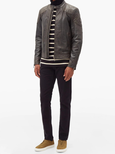 Belstaff Outlaw quilted-panel leather jacket outlook