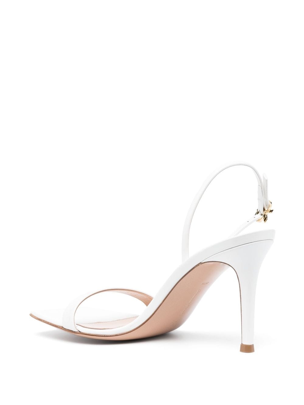 Ribbon Stiletto 85mm leather sandals - 3