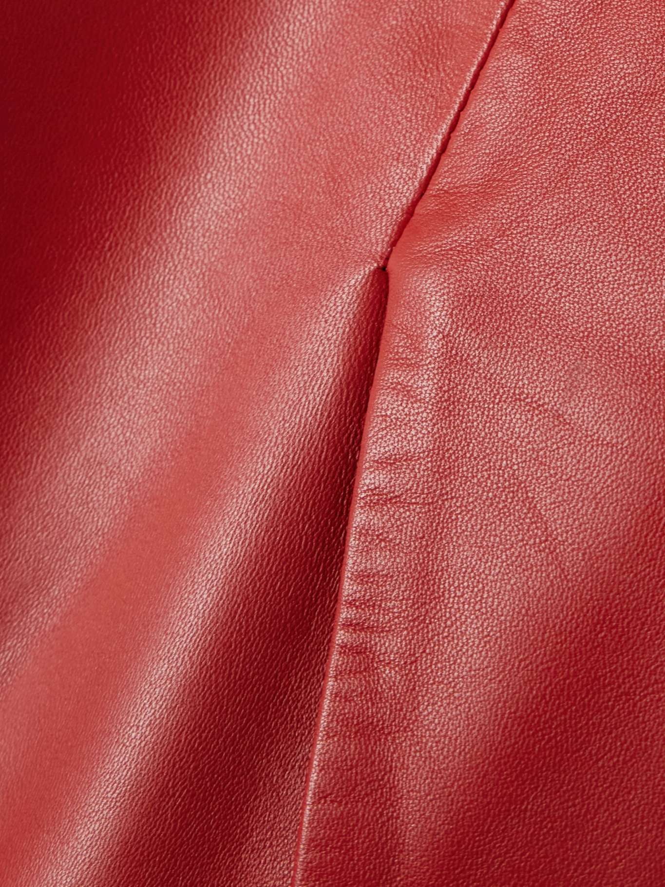 Loulou de Saison Ekare leather skirt Red | REVERSIBLE