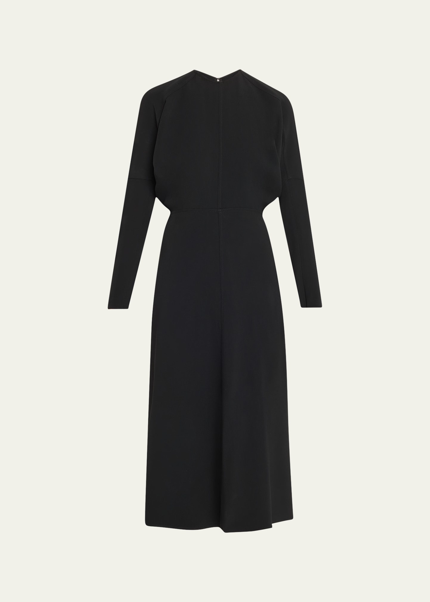 Dolman Sleeve Midi Dress - 1