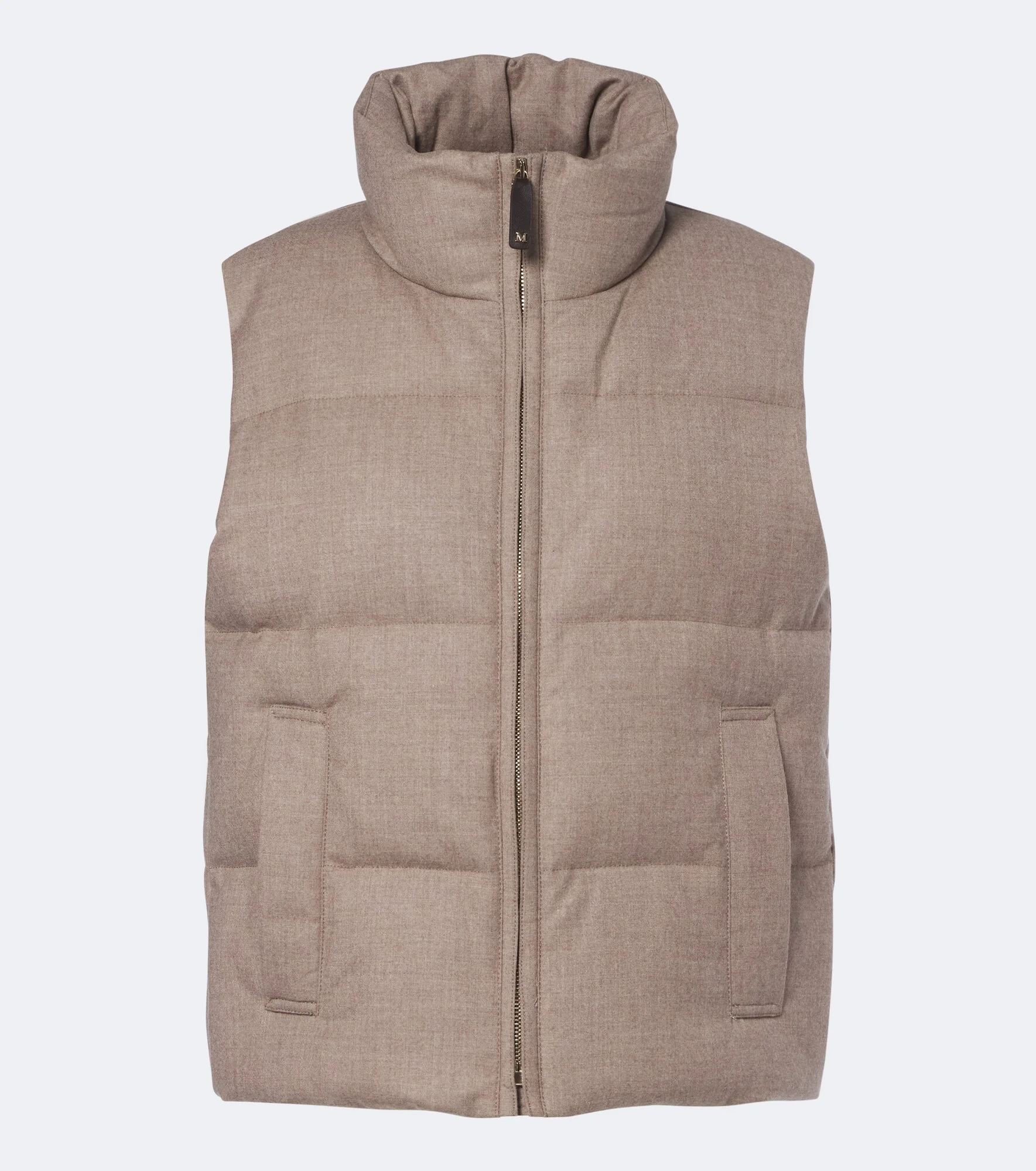 Cashmere-blend down vest - 1