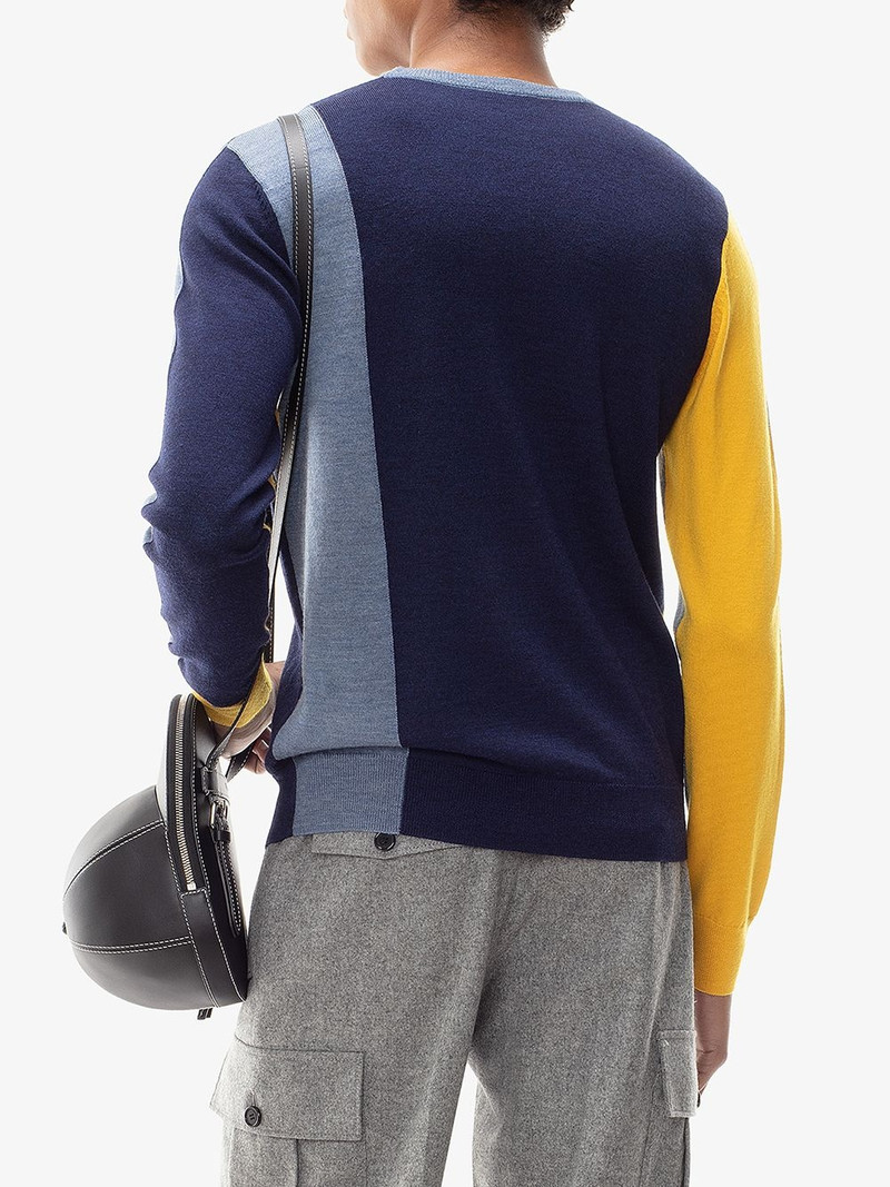 colour-block long-sleeve jumper 4