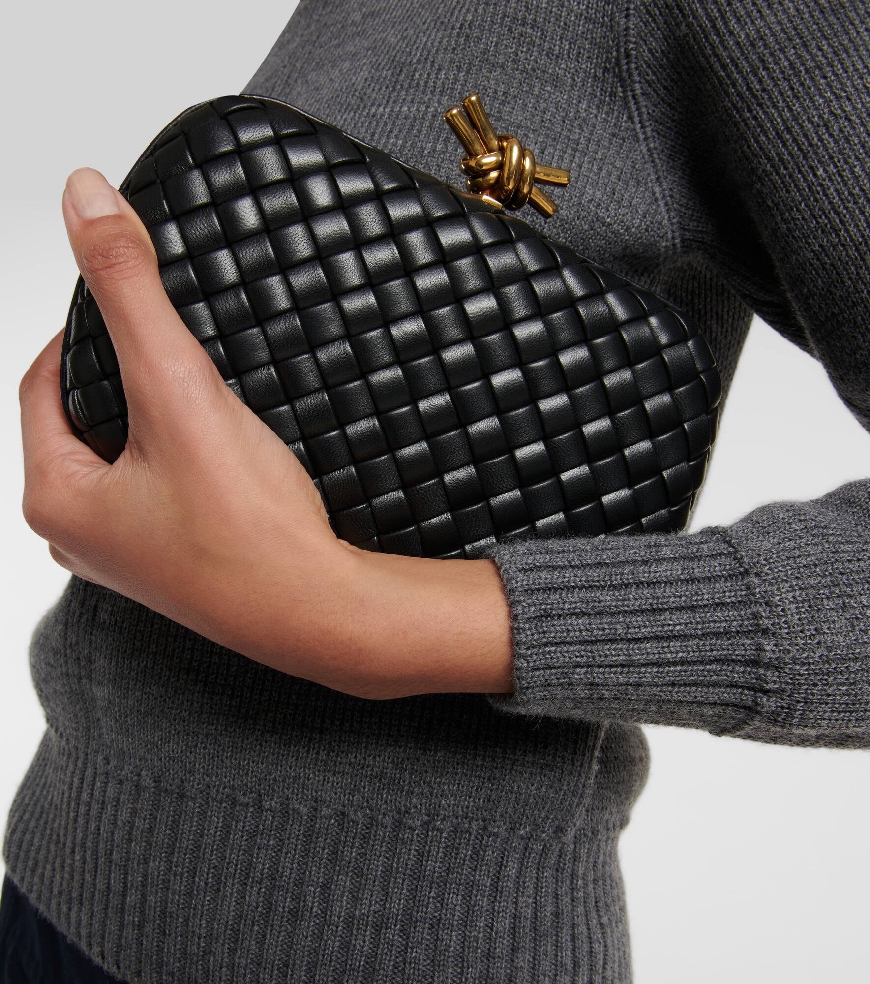 Knot Intreccio leather clutch - 2