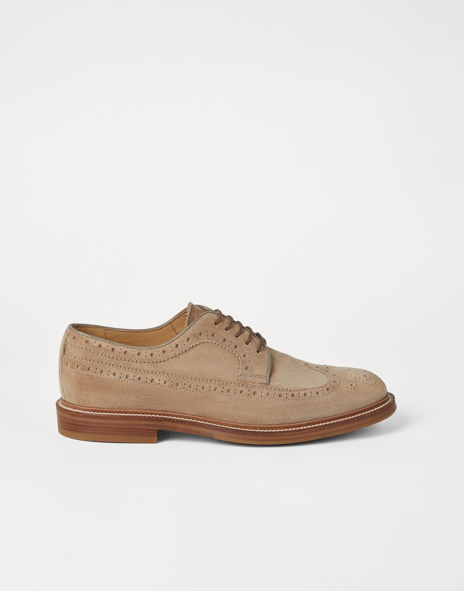 Suede longwing brogues - 5
