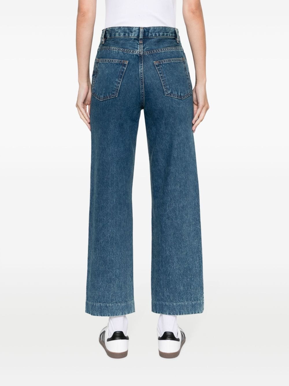 straight-leg cropped jeans - 4
