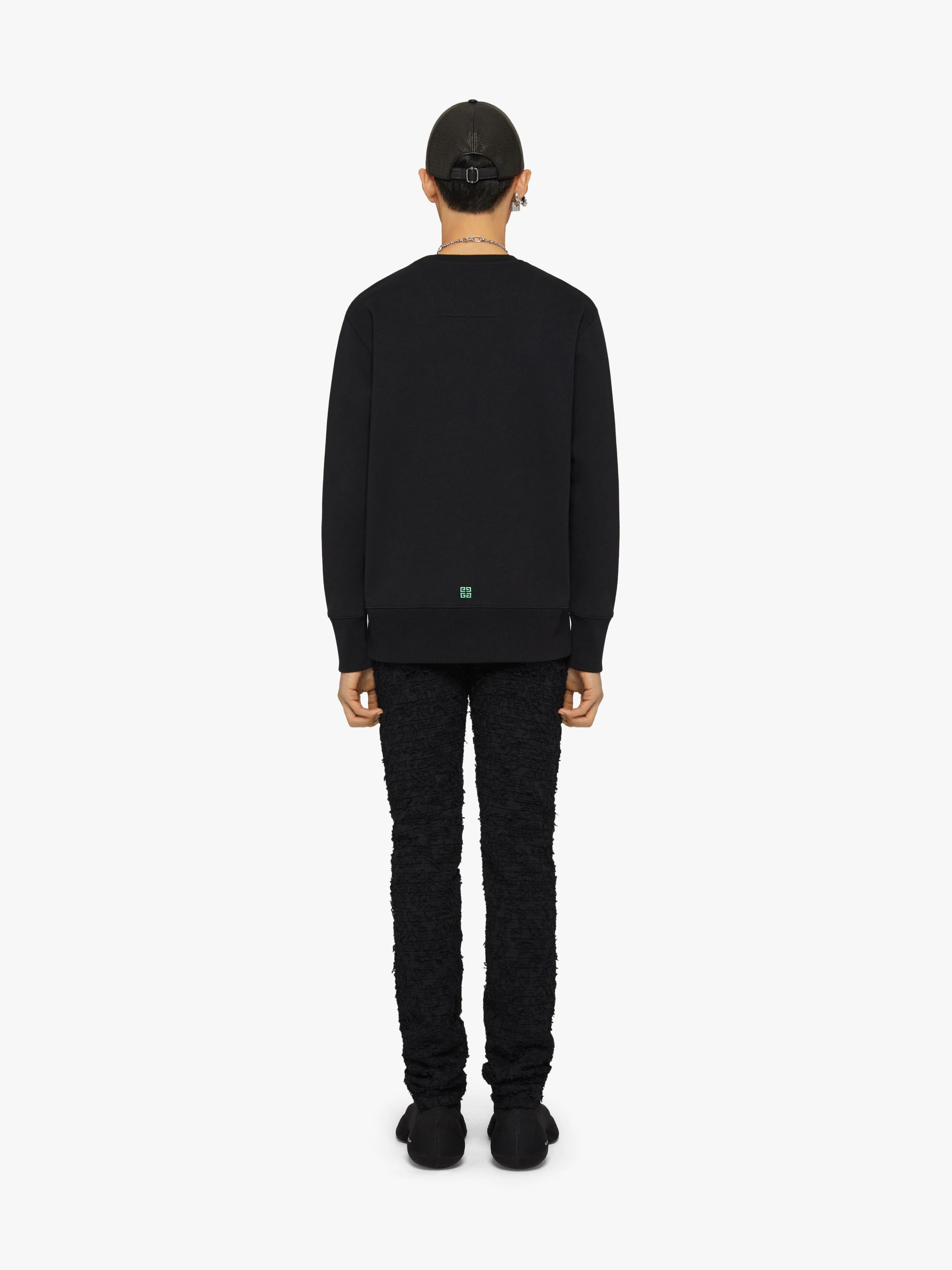 SLIM-FIT GIVENCHY PARIS SWEATSHIRT IN EMBROIDERED FLEECE - 4