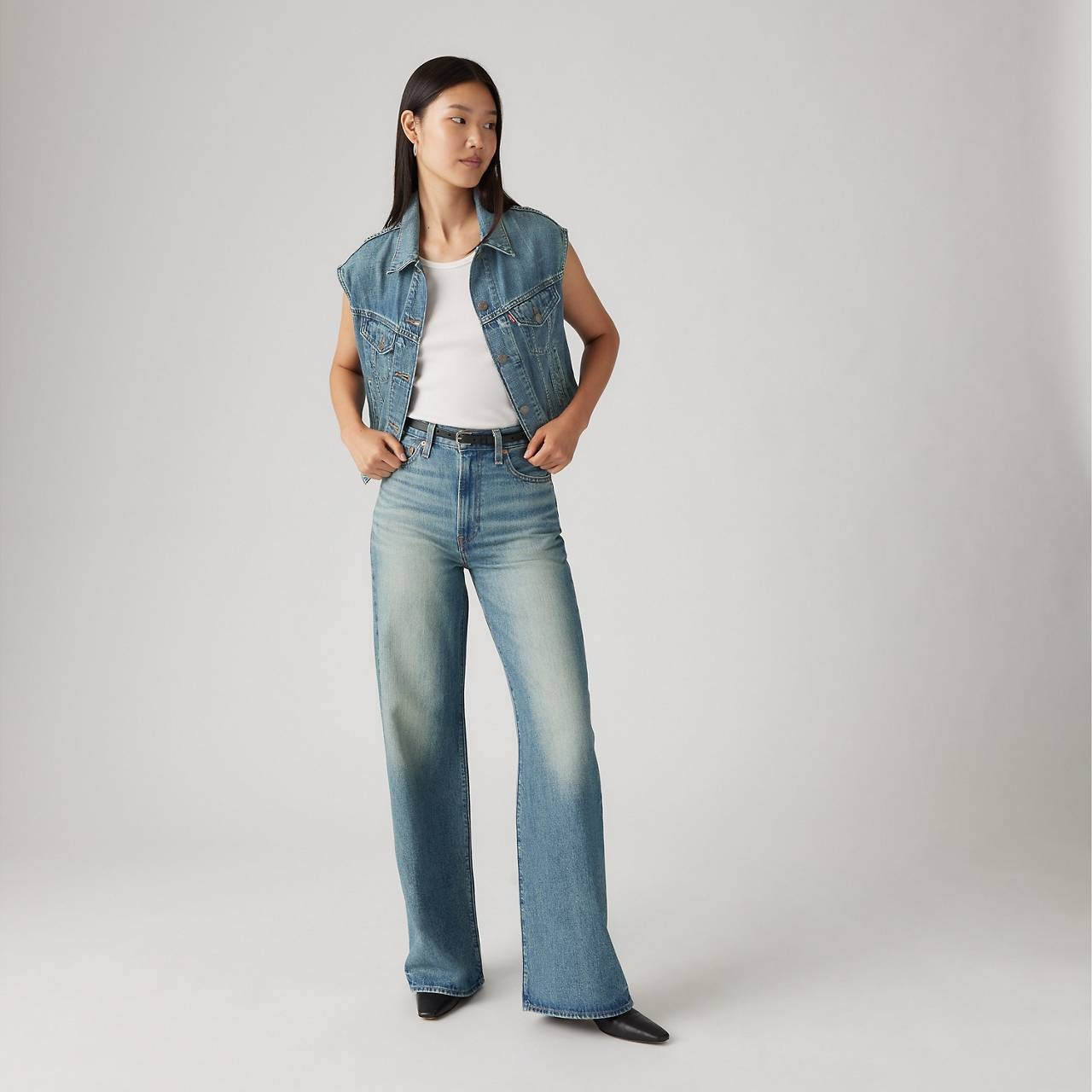 RIBCAGE WIDE LEG WOMEN'S JEANS - 3