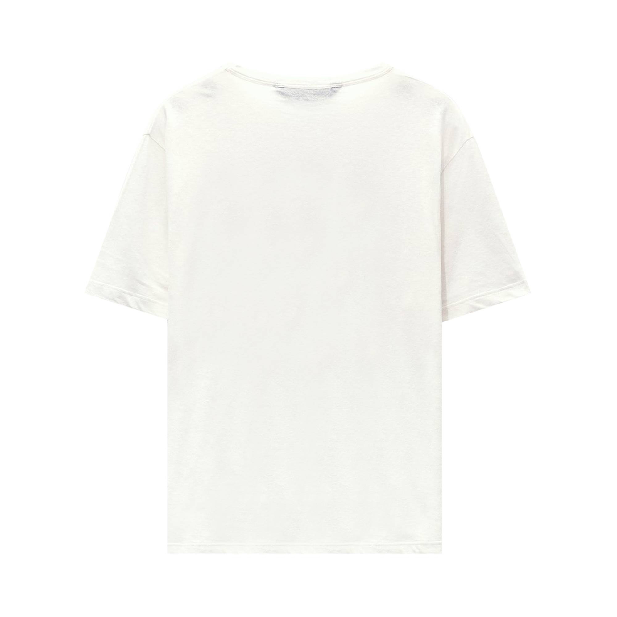 Palm Angels Linen Collar T-Shirt 'White/Black' - 2