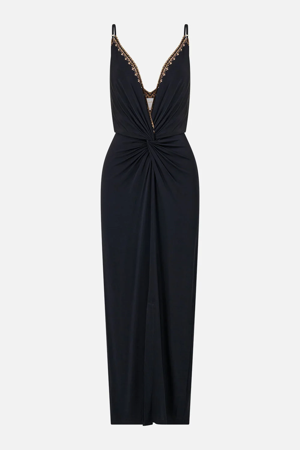 STRAPPY DRESS WITH TWIST FRONT LEOPARD LIBERTINE - 1
