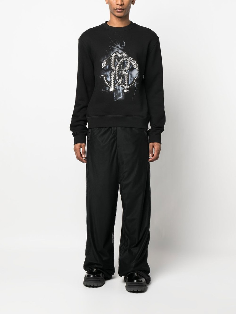 Roberto Cavalli Mirror Snake-print sweatshirt outlook