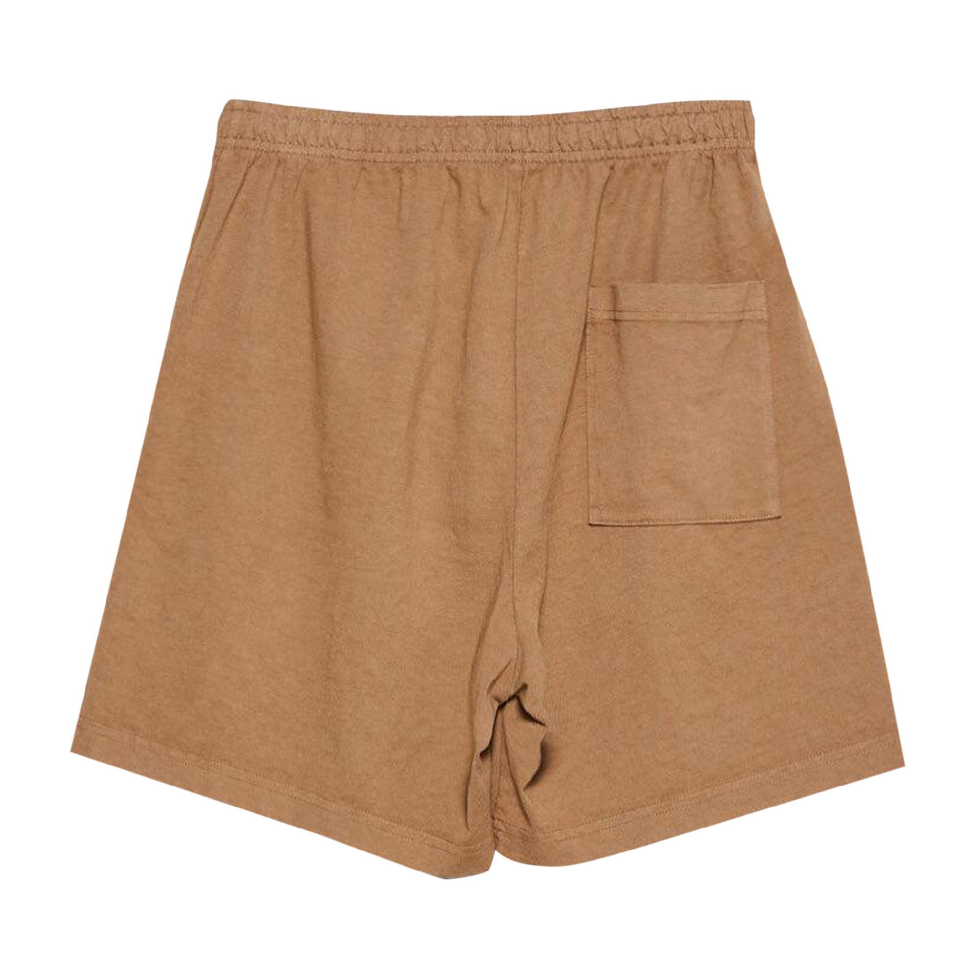 Sporty & Rich Made In USA Gym Short 'Espresso/White' - 2