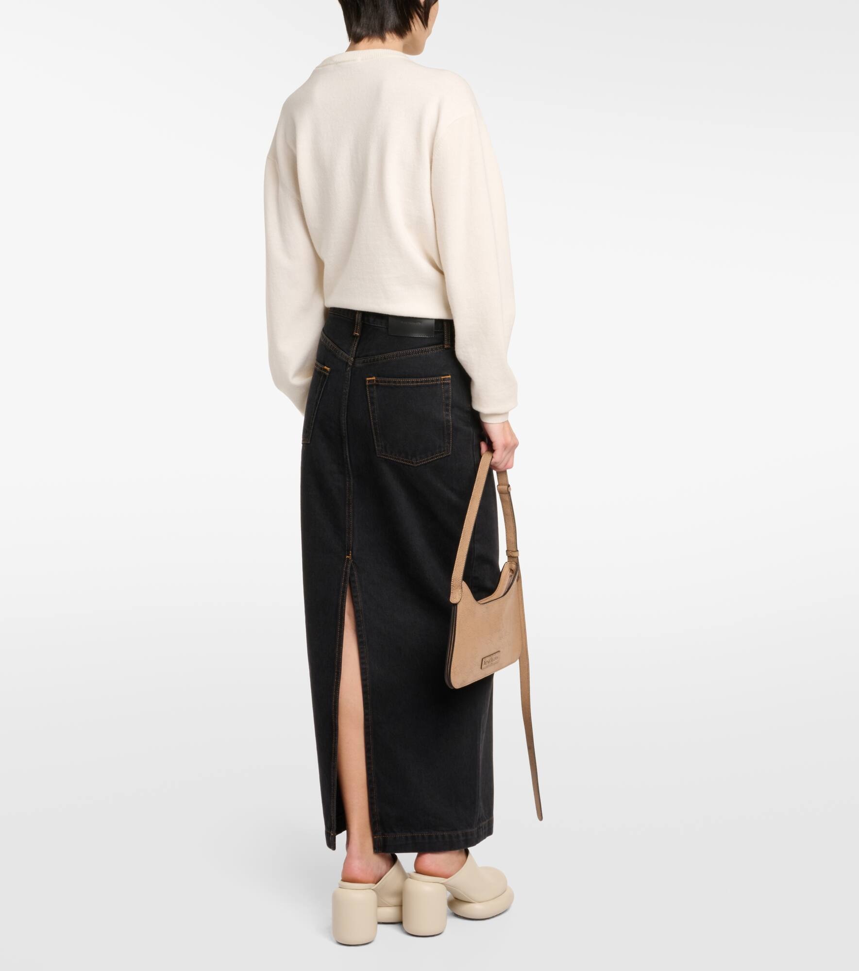Denim maxi skirt - 3
