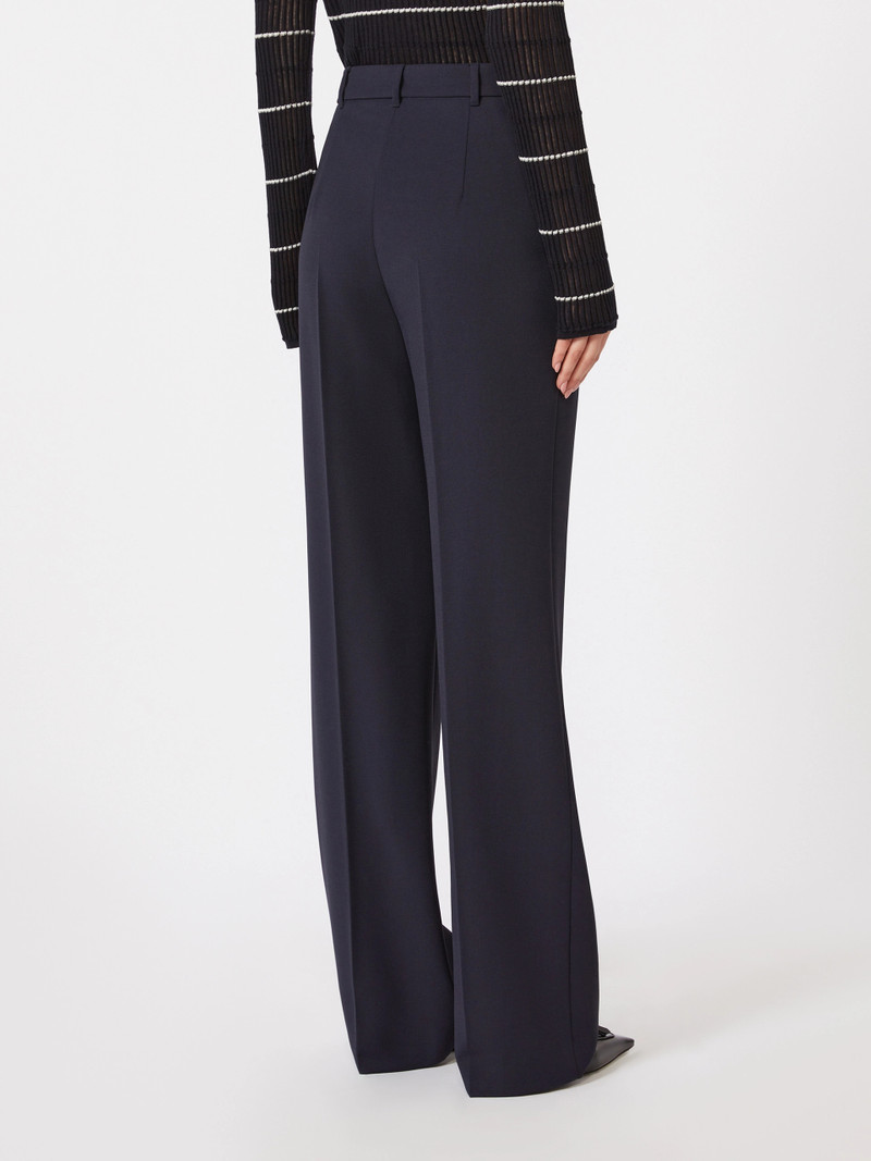 QUASAR Wool crepe trousers - NAVY 4